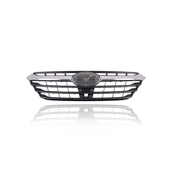 Grille - Compatible/Replacement for '20-22 Subaru Legacy Limited XT/Touring/2.4T - Chrome Frame Trim, Black Insert, Emblem Provision - 91121AN04A