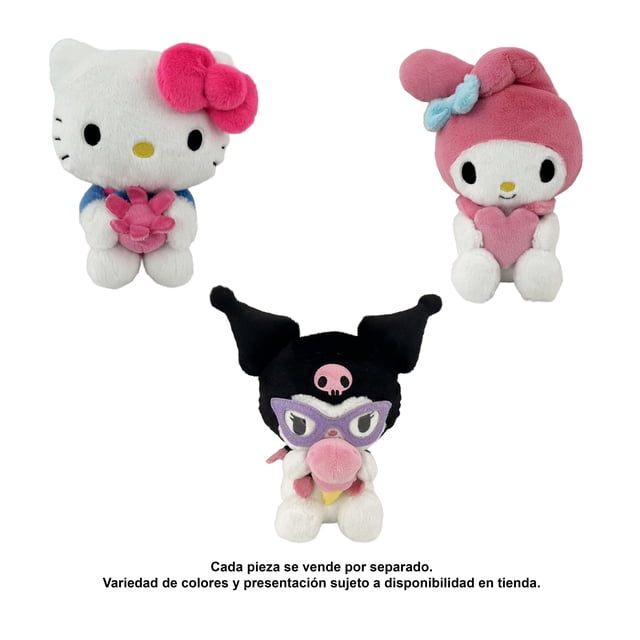 Peluche Infantil Sanrio Hello Kitty y Amigos 7 Pulgadas Varios Modelos 1 Pieza