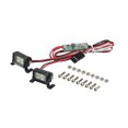 thumbnail image 1 of Vogacara RCGOFOLLOW, portaequipajes de plástico para techo, luces de techo para 1/10 Rc, luces de techo Axial SCX10 Capra TRX4 D90 Kits de construcción modelo Negro, 1 of 5