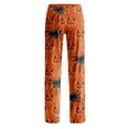 thumbnail image 5 of Hearthz Halloween Flannel Pajama Pants Women Plush Fuzzy Womens Pajama Pants Soft Warm Cozy Pj Bottoms Lounge Pants Flannel Pajama Pants, 5 of 7