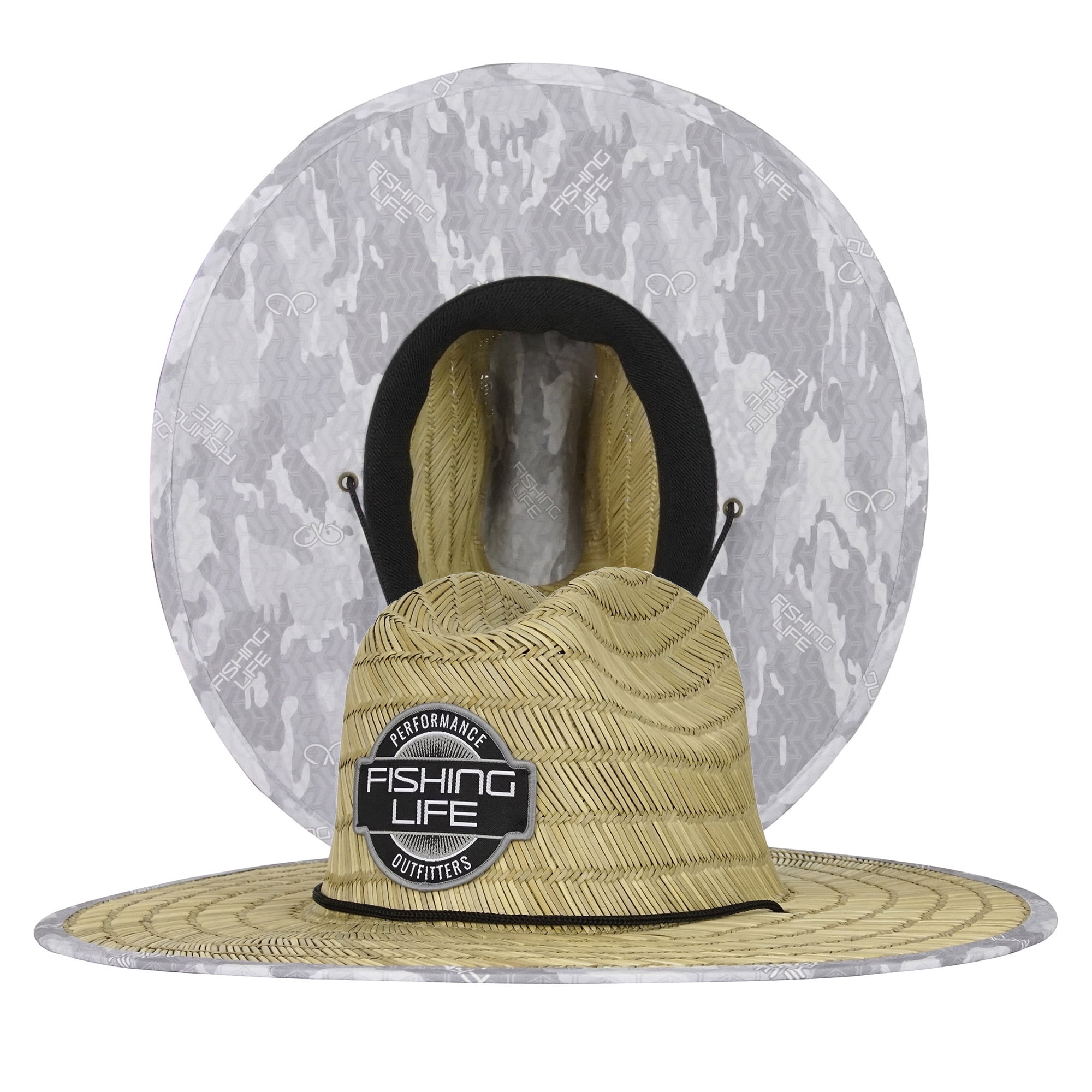 Fishing Life Reef Bay Straw Hat - Straw, Adult Unisex