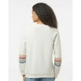 thumbnail image 3 of MV Sport Women�'s Striped Sleeves Crewneck Sweatshirt, 3 of 6