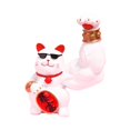 thumbnail image 3 of AMLESO Bras Musculaire Figurine de Chat Chanceux Statue de Chat pour l'Armoire d'Entrée Bureau Cheminée Blanc, 3 of 7