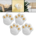 thumbnail image 4 of 4 piezas de protectores de esquinas de mesa con forma de pata de dibujos animados para niños, protectores de esquinas de mesa antiestrés. Blanco, 4 of 9