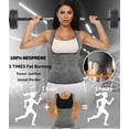 thumbnail image 5 of Vaslanda Neoprene Waist Trainer Corset Sauna Sweat Vest Weight Loss Slimming Body Shaper Workout Tank Tops Women, 5 of 6