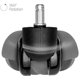 thumbnail image 2 of Rueda universal de PU de 2 pulgadas con varilla para silla de oficina de gran tamaño, rueda universal para muebles, polea silenciosa, 2 of 4