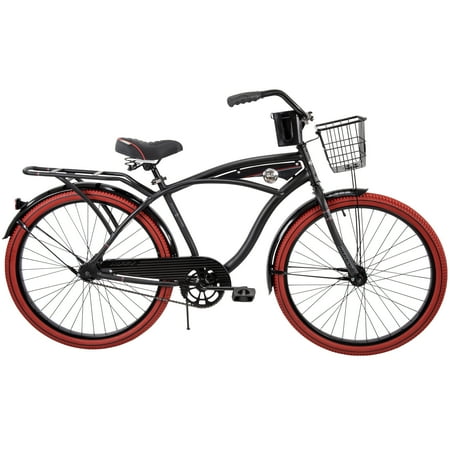 Huffy 26&Quot; Nel Lusso Cruiser Bike, Fits Riders 5'0&Quot;+, Matte Black, Adult, Men'S