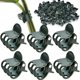 thumbnail image 2 of Clips para orquídeas, soporte para plantas de jardín, clips de plástico para enredaderas y flores, para sujetar tallos, plantas trepadoras que crecen erguidas., 2 of 8