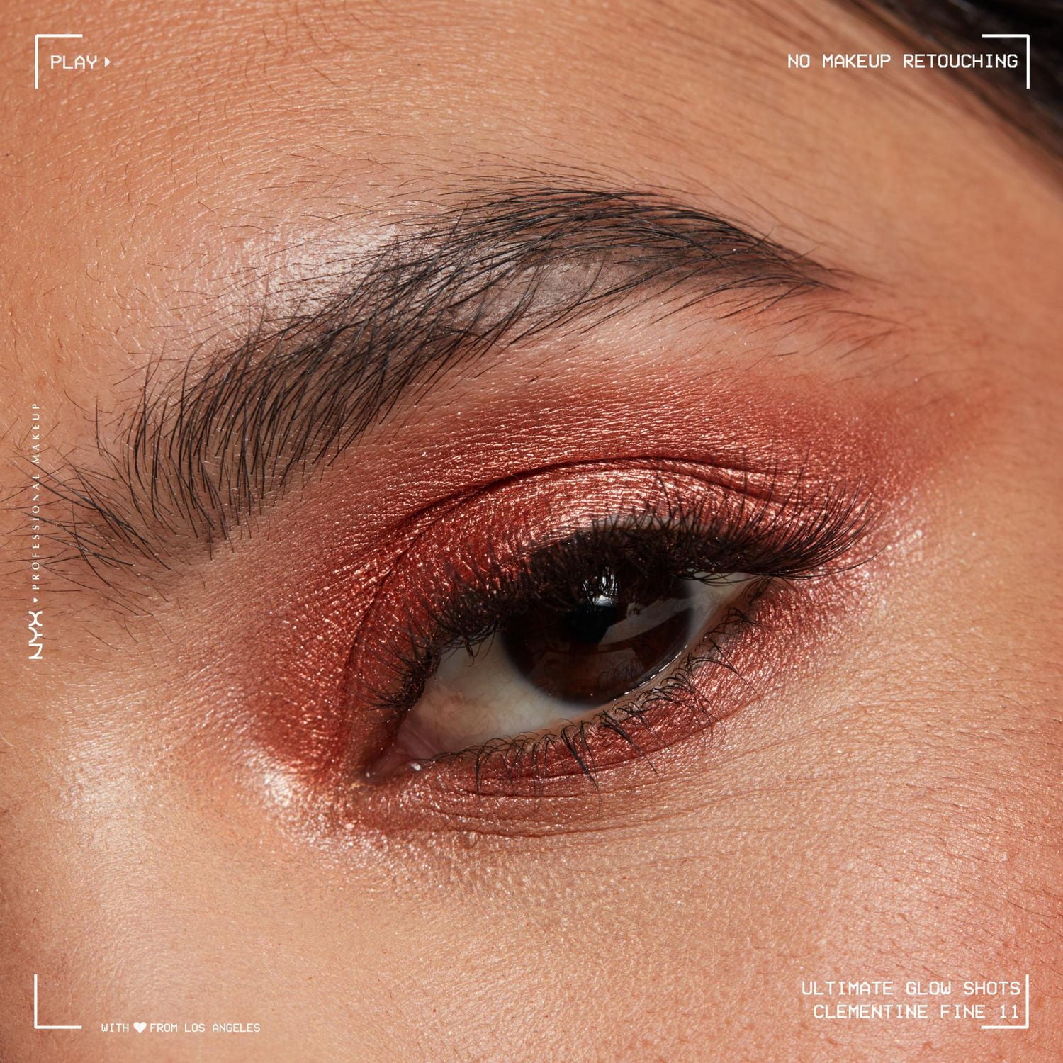 NYX PROFESSIONAL MAKEUP, Ombre à Paupières Ultimate Glow Shots, Ombres à paupières liquides, Tenue 12 hres - TWISTED TANGERINE
