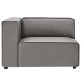 thumbnail image 5 of Sofa Corner Chair, Faux Vegan Leather, Grey Gray, Modern Contemporary Urban Design, Living Lounge Room Hotel Lobby Hospitality, 5 of 7