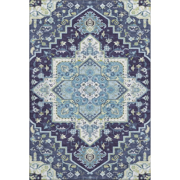Dalyn Rugs Premium Machine Washable Mayfield AMF1036 Navy 2'6" x 3'10" Rug