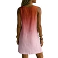 thumbnail image 4 of QUNYINEY Gradient Womens Sun Dresses Mini Sleeveless A Line Summer Tank Dress Vacation V-Neck with Pockets Loose Fit Dresses, 4 of 7