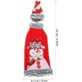 thumbnail image 5 of 4 Uds. Funda navideña para botella de vino suéter feo de Navidad botella de vino, 5 of 5