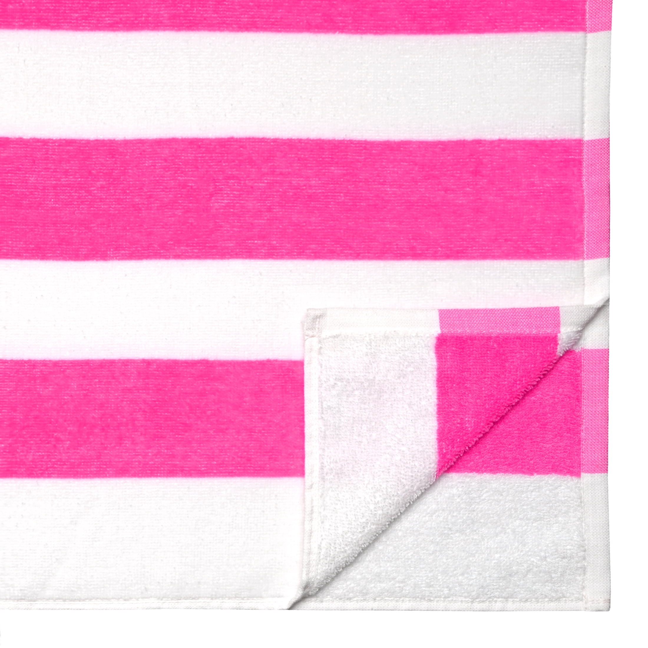 Mainstays Cabana Stripe Cotton Blend Beach Towel, 58 x 28, P