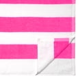 thumbnail image 2 of Mainstays Cabana Stripe Cotton Blend Beach Towel, 58" x 28", Pink Flame, 2 of 4