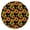 Floral, variant on Tablecloth Mandala Ornament Pattern Waterproof Round Cover with Elastic Edges and Back for Spiritual and Energy Healing