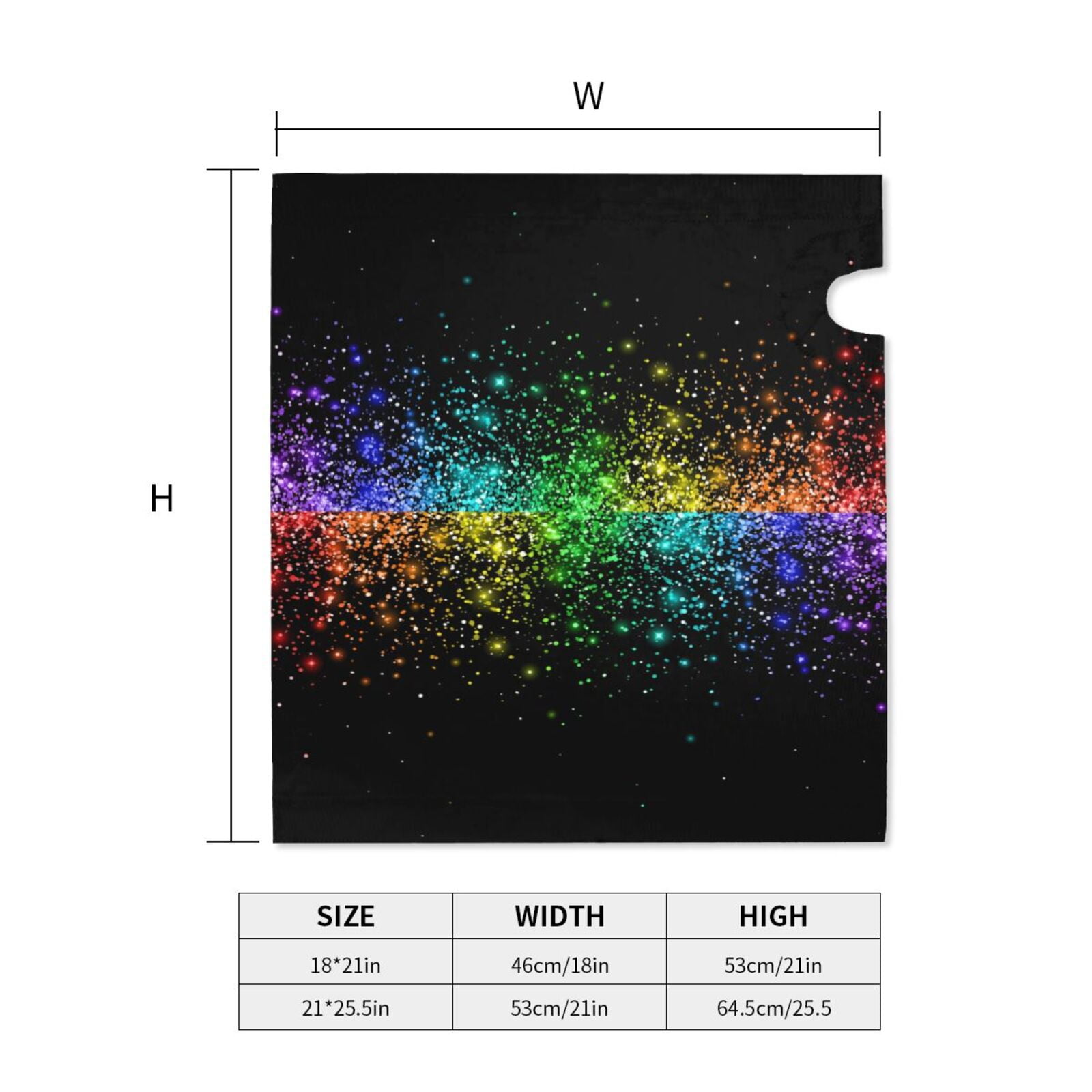 Vsdgher Night Rainbow Sparkles Mailbox Cover Magnetic Mailbox Wraps Post Letter Box Cover for Garden Yard Home Decor 2 Sizes-25.5x21 in