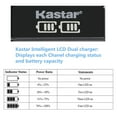 thumbnail image 3 of Kastar 1-Pack Battery and LCD Dual USB Charger Replacement for Arlo A-2 A2, VMA4400C, VMA4410, VMA4410-10000S, VML4030, VML4430, 308-10030-01, 308-10032-01, Arlo Go Mobile Security Camera, 3 of 6