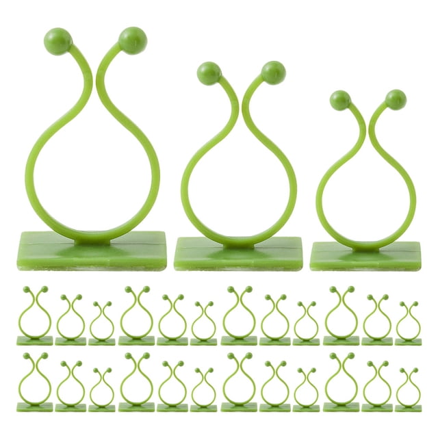 GOOHOCHY 90 clips de soporte para plantas trepadoras, clips de fijación de pared, soportes autoadhesivos para plantas, clips de pared invisibles, clips para trepadoras de plantas para uso en