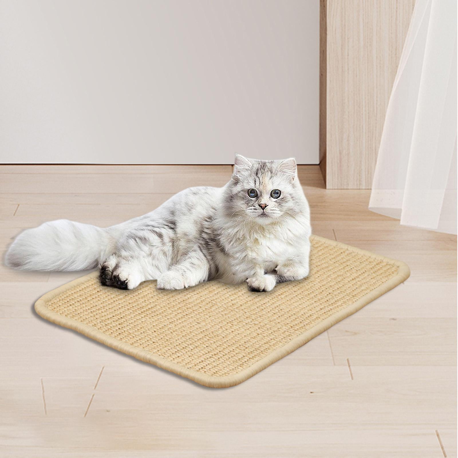 Bvdfgk Cat Scratcher Pad Sisal Cat Scratch Mat Edge Locking Processing Cat Sleeping Pad 40cmx60cm