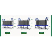 Zupapa 1500LBS Weight Capacity Rectangle Trampoline Basketball Hoop 10x17FT 9X15FT 8X14FT Outdoor Square Gymnastics Trampolines for Kids Adults