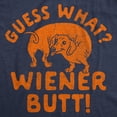 thumbnail image 2 of Womens Funny T Shirts Guess What Wiener Butt Sarcastic Dog Graphic Novelty Tee for Ladies Womens Graphic Tees, 2 of 9