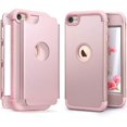 thumbnail image 1 of Heavy Duty Protection Case For Apple iPod Touch 5/6/7th Gen With Screen Protector, Rose Gold, 1 of 5