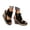 Black, variant on Open Toe Platform Wedge Sandals for Women High Top Side Zipper Party Shoes Tassel Suede Summer Wedges Sandal Black Size 7