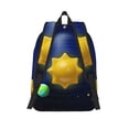 thumbnail image 2 of Lsque Solar System Pattern Canvas Daypack, Durable Backpack, High-quality Versatile Backpack,Vintage Compact Backpack-Small, 2 of 6
