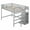 Gray-1, variant on Aukfa Full Size Loft Bed with Built-in Storage Wardrobe, Staircase Wood Loft Bed for Kids Adults - Gray