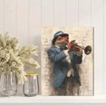 thumbnail image 2 of Jazz Frog Musician Canvas Wall Art 15.75x11.81 Inches, 2 of 8