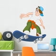 thumbnail image 1 of Skateboard Boy Wall Decal by Wallmonkeys Peel and Stick Graphic (36 in H x 33 in W) WM317175, 1 of 4
