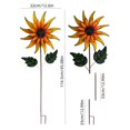 thumbnail image 6 of figatia Wind Garden Pinwheel Outdoor Wind Metal Wind Sculpture for Swimming Garage Path Backyard Yellow, 6 of 6