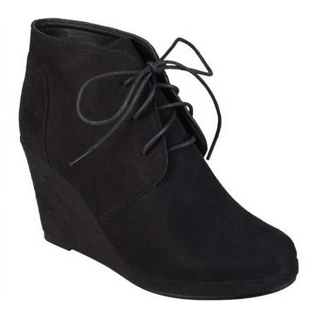 

Women s Journee Collection Enter Wedge Bootie Black 6.5 M