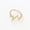 Gold, variant on Womens Geometric Alloy Ring Textured Heartbeat Design Fashion Accessory Electroplated Retro Ring Womens Alloy Jewelry