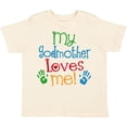 thumbnail image 3 of Inktastic My Godmother Loves Me Boys or Girls Toddler T-Shirt, 3 of 5