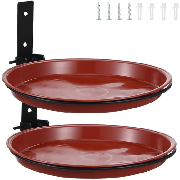 Double Layer Multifunctional Feeding Garden Bird Tray Outdoor The Plastic Pallet Courtyard Iron