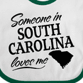 thumbnail image 4 of Inktastic Someone in South Carolina Loves Me Boys or Girls Baby Bib, 4 of 4