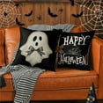 thumbnail image 6 of Halloween Pillow Covers 18x18 Set of 4 Polka Dots Bow Spooky Halloween Decorations Pumpkin Throw Pillow Covers Trick or Treat Cushion Case for Sofa Couch, 6 of 6