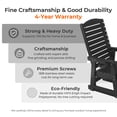thumbnail image 3 of Innovaze HIPS Patio Glider for One Person with Cup Holders,All-Weather Resistant, Heavy Duty700 LBS ,Matt Black, 3 of 5