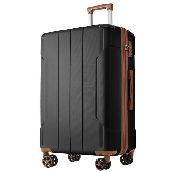 28-inch Hardshell Luggage, Lightweight Durable ABS Suitcases with Double Wheels, Expandable Checked Luggage