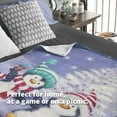 thumbnail image 3 of Christmas Fleece Blanket for Bed, 50"x60" Cute Penguin Fleece Throw Blanket for Kids & Adults - Super Soft Plush Christmas Blanket Throw Plush Blanket for Snow Lovers- Queen Size Blanket, 3 of 5