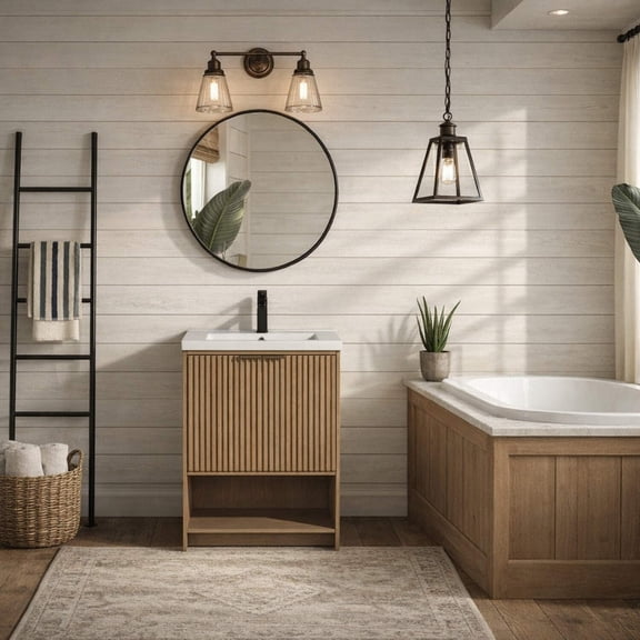 San Diego 24" Freestanding Bathroom Vanity Oak