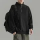 thumbnail image 2 of Sudaderas para hombre Top sin capucha Ropa para hombre Jersey liso Polar con media cremallera Sudadera divertida Harajuku Moda Otoño Emo, 2 of 5