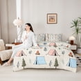 thumbnail image 4 of Erosebridal Kids Teens Jungle Adventure Twin Bedding Sets 7-Piece,Boys Girls Woodland Camping Theme Bedding Comforter Set,Grey Reversible, 4 of 6