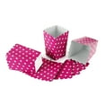 thumbnail image 2 of 24 cajas para palomitas de maíz, cajas de cartón, bolsas de papel, diseño de lunares, para aperitivos, para cines, mesas de postres y recuerdos de boda (rosa rojo), 2 of 8