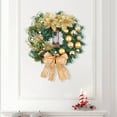 thumbnail image 4 of Uxgjfwu Christmas Wreath, 12 Inch LED Lighted Decoration for Front Door Indoor Outdoor Holiday Decor in Red or Gold, Christmas Wreath, 4 of 7