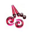 thumbnail image 4 of Vogem 54Pcs Rose Red Ear Stretching Kit 14G-00G/1.6mm-10mm Ear Gauges Expander Set Acrylic Tapers and Plugs Acrylic Spiral Tapers Body Piercing Jewelry Set for Women and Men, 4 of 6