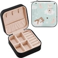thumbnail image 2 of Coolnut Cute Sleeping Bear Jewelry Box for Women Girls PU Leather Jewelry Organizer Portable Travel Jewelry Case for Small Ring Earring Necklace Women Gifts, 2 of 7