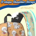 thumbnail image 5 of Bichon Frise and Floral Pink Pattern 17" Waterproof Oxford School Backpacks for Teens, S-Shape Padded Straps, for School, Travel, Hiking, Camping, 5 of 5